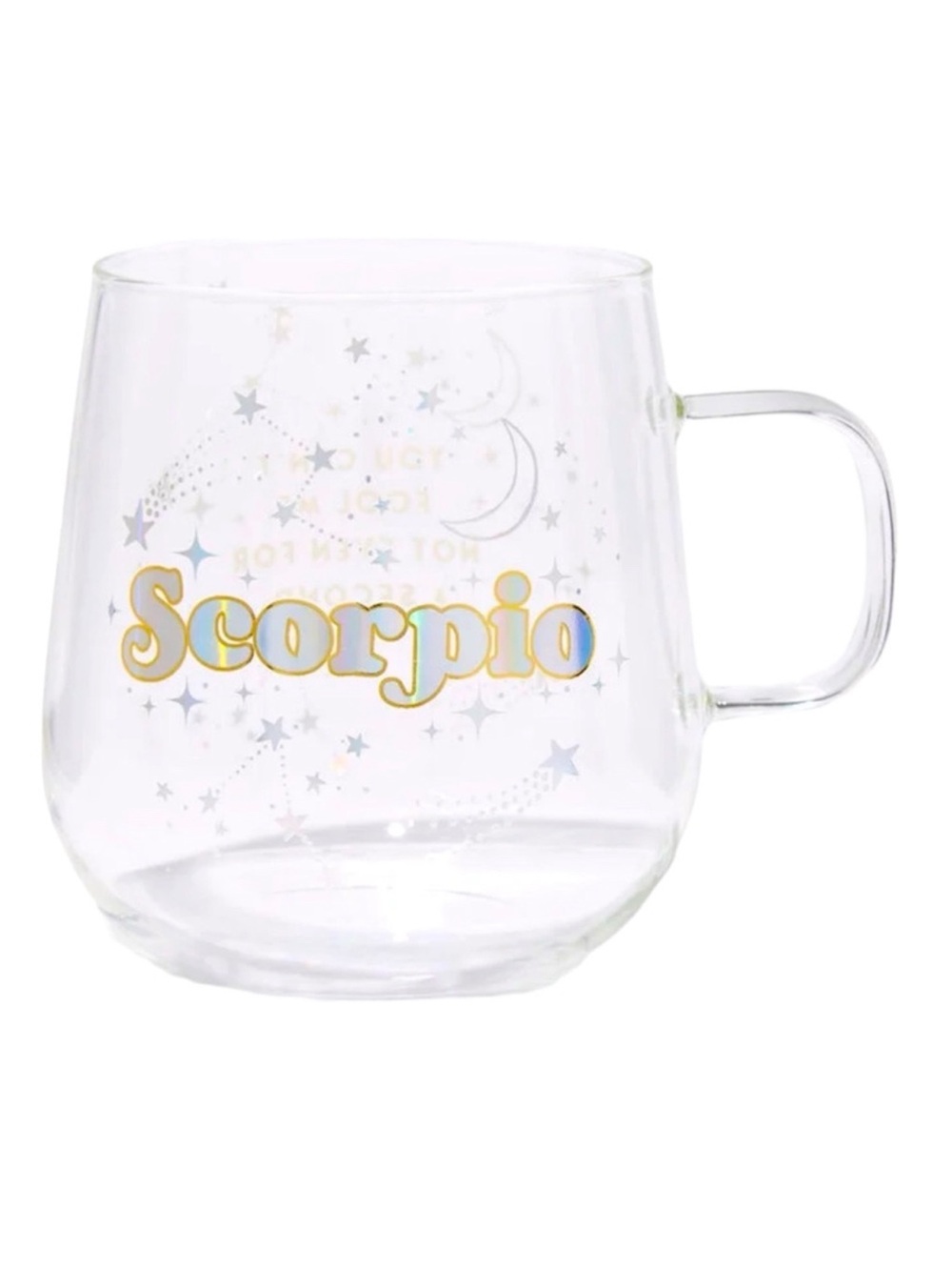 Zodiac Clear Plastic Mug - Scorpio